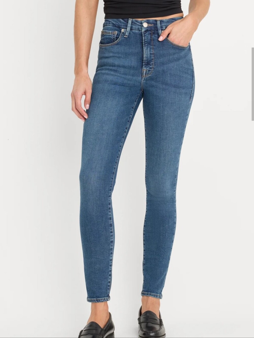 GOOD AMERICAN Good Legs Skinny Jeans Sculpting Blue 672 Wash Women's Size 00